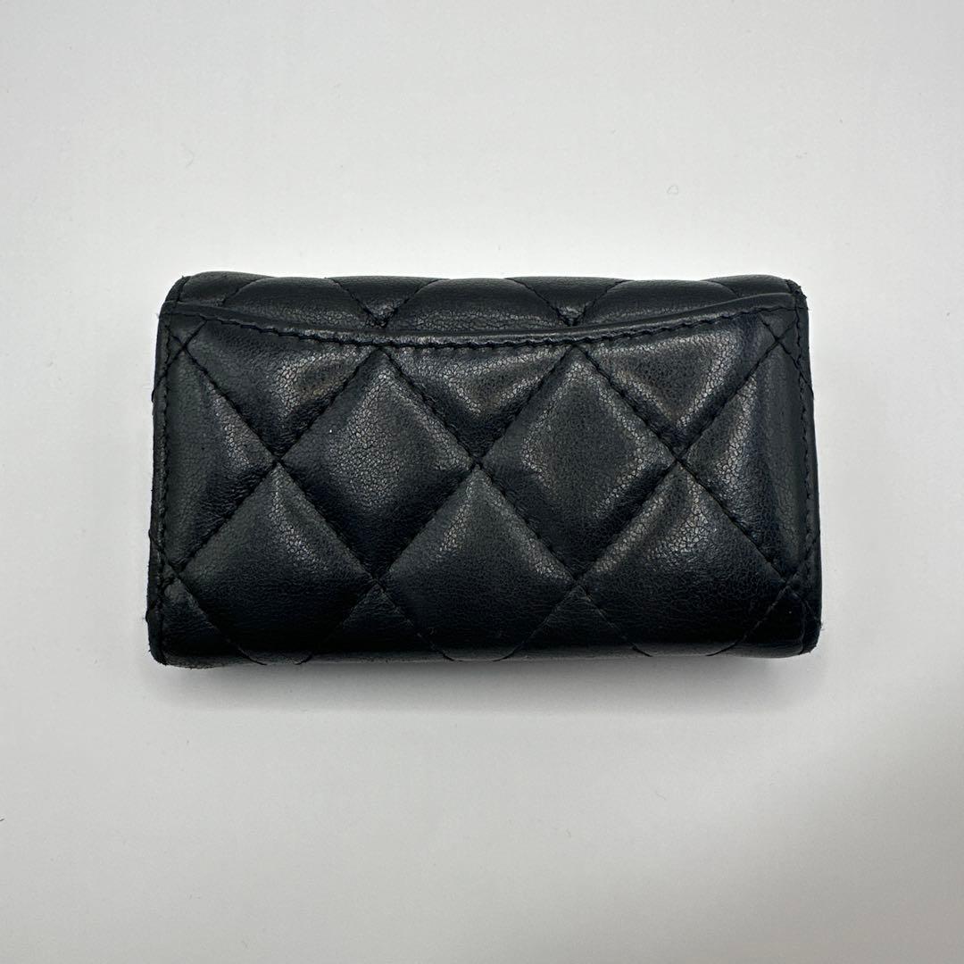 CHANEL マトラッセ　キーケース6連　ブラック