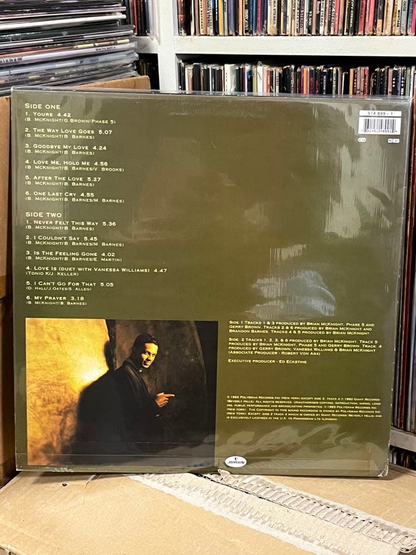 Brian McKnight LP SAME US原盤 1992年リリース　美品