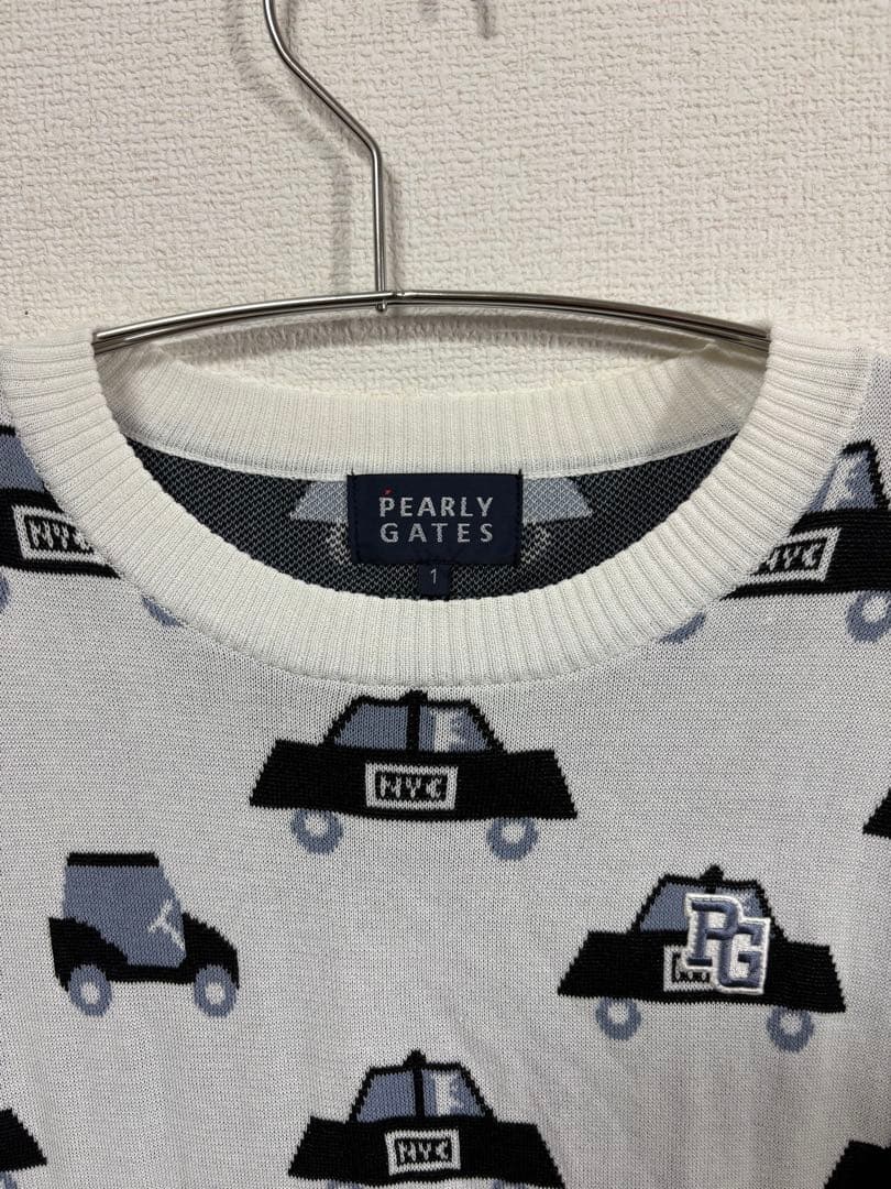 PEARLY GATES パーリーゲイツ 総柄ニットセーター 1サイズ