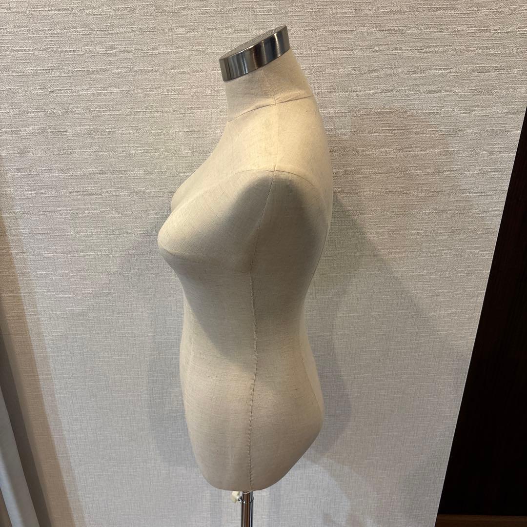 布製ベージュマネキン 高さ調整可能　値引き交渉可