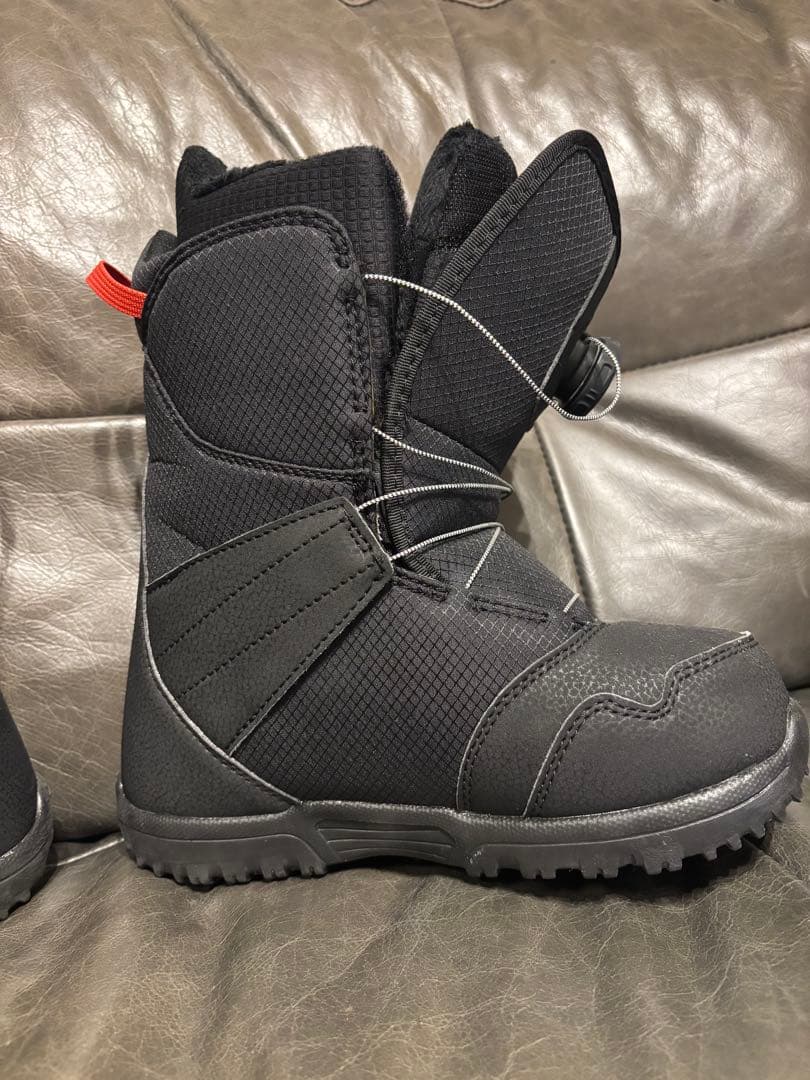 【美品】BURTON　子ども用スノーボードブーツ ブラック　23cm