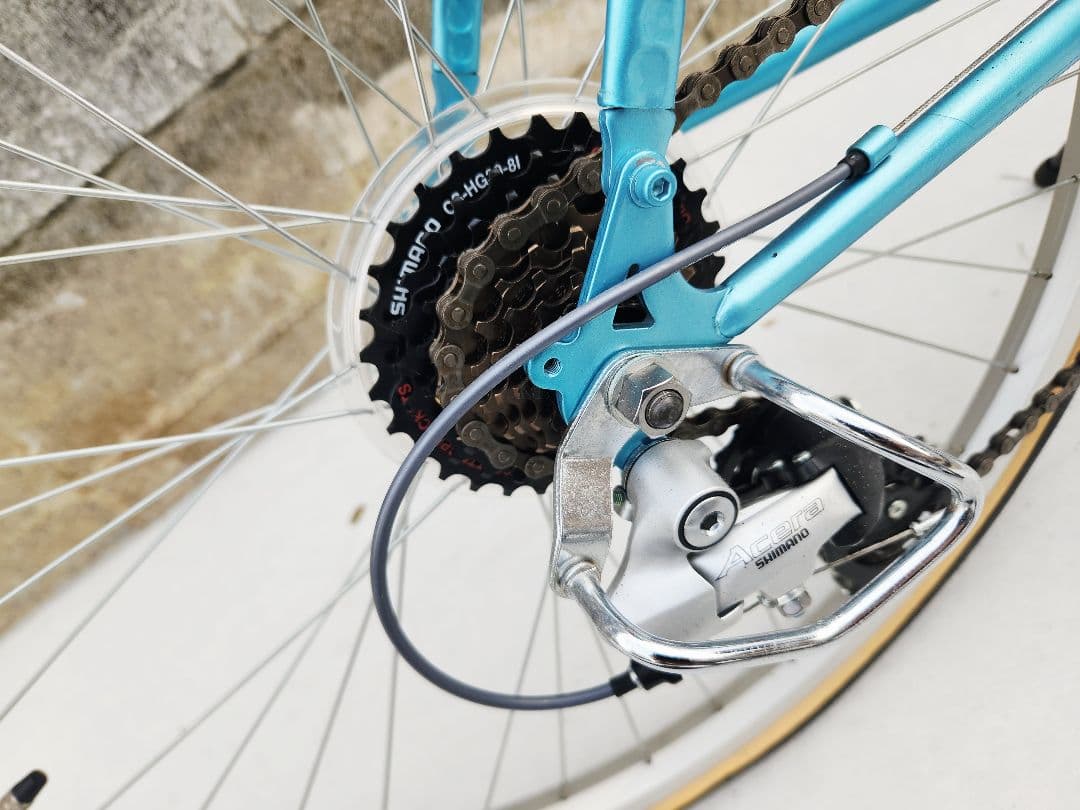 直接受渡限定ブリヂストントランジットスポーツG26 折りたたみ自転車ブルー要整備