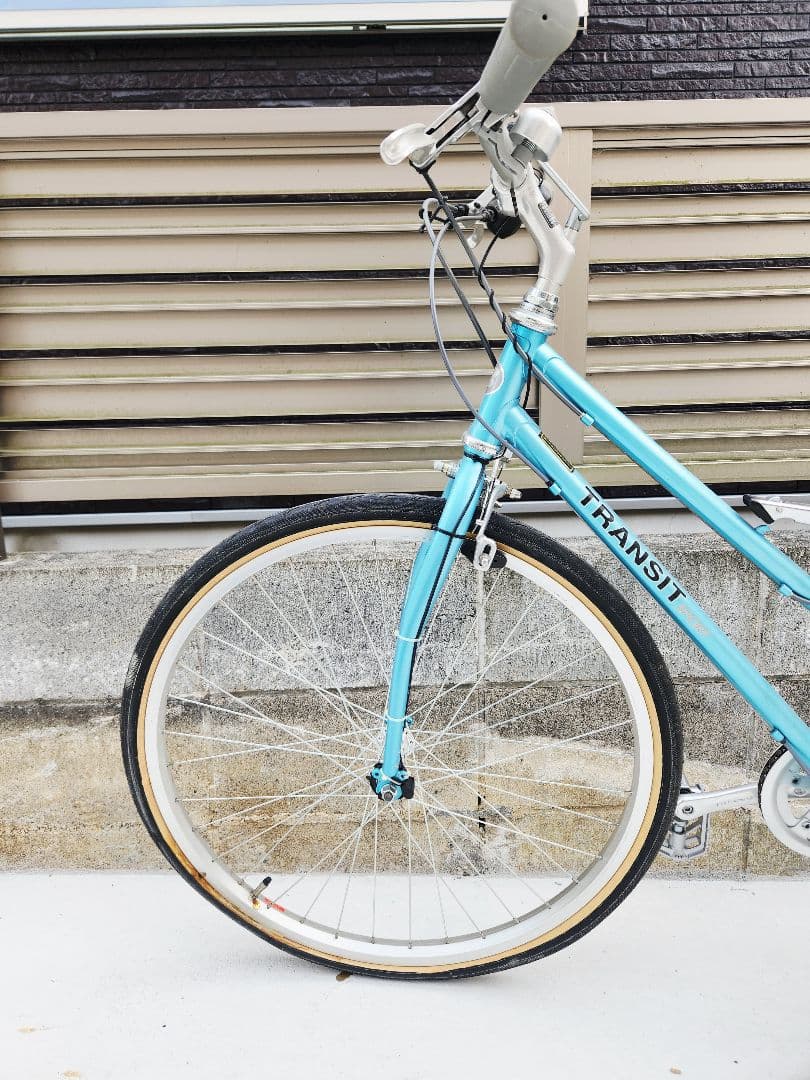 直接受渡限定ブリヂストントランジットスポーツG26 折りたたみ自転車ブルー要整備