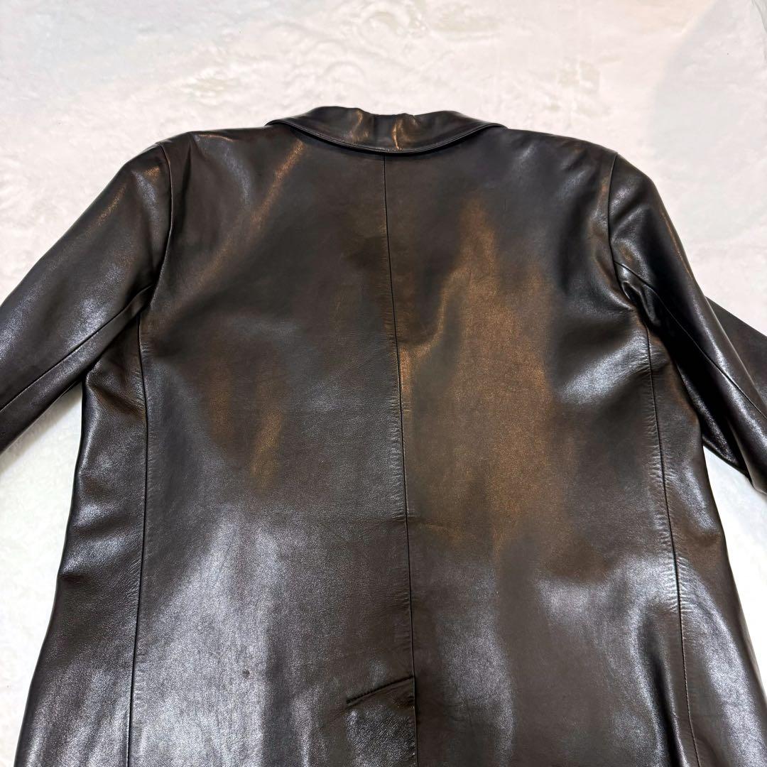 【美品】アニエスベースペシャル ラムレザー ライダースジャケット ブラック L