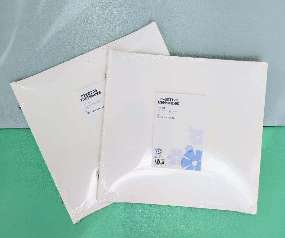 クリエイティブメモリーズ 12インチ白台紙&台紙カバー 2セット