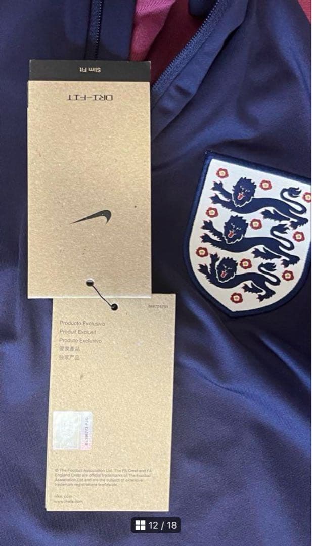 NIKE イングランド代表　ドリルトップ　トレーニングトップ　サッカー　ジャージ