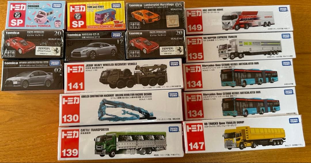 トミカ 29台 トミカプレミアム5台 トミカSP 2台 トラック 8台