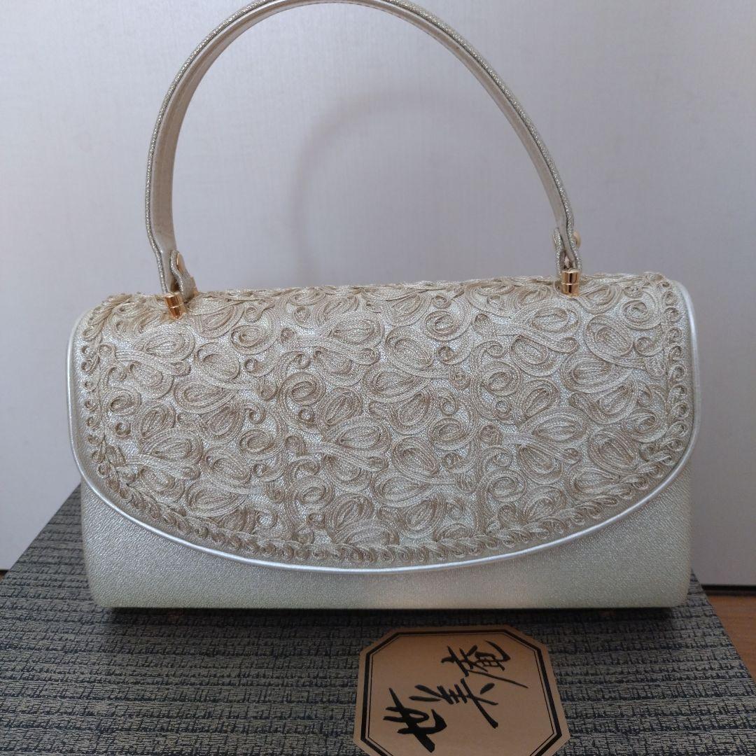 ☆ 世美庵 刺繍クラッチバッグと草履セット☆フォーマル 美品 Lサイズ