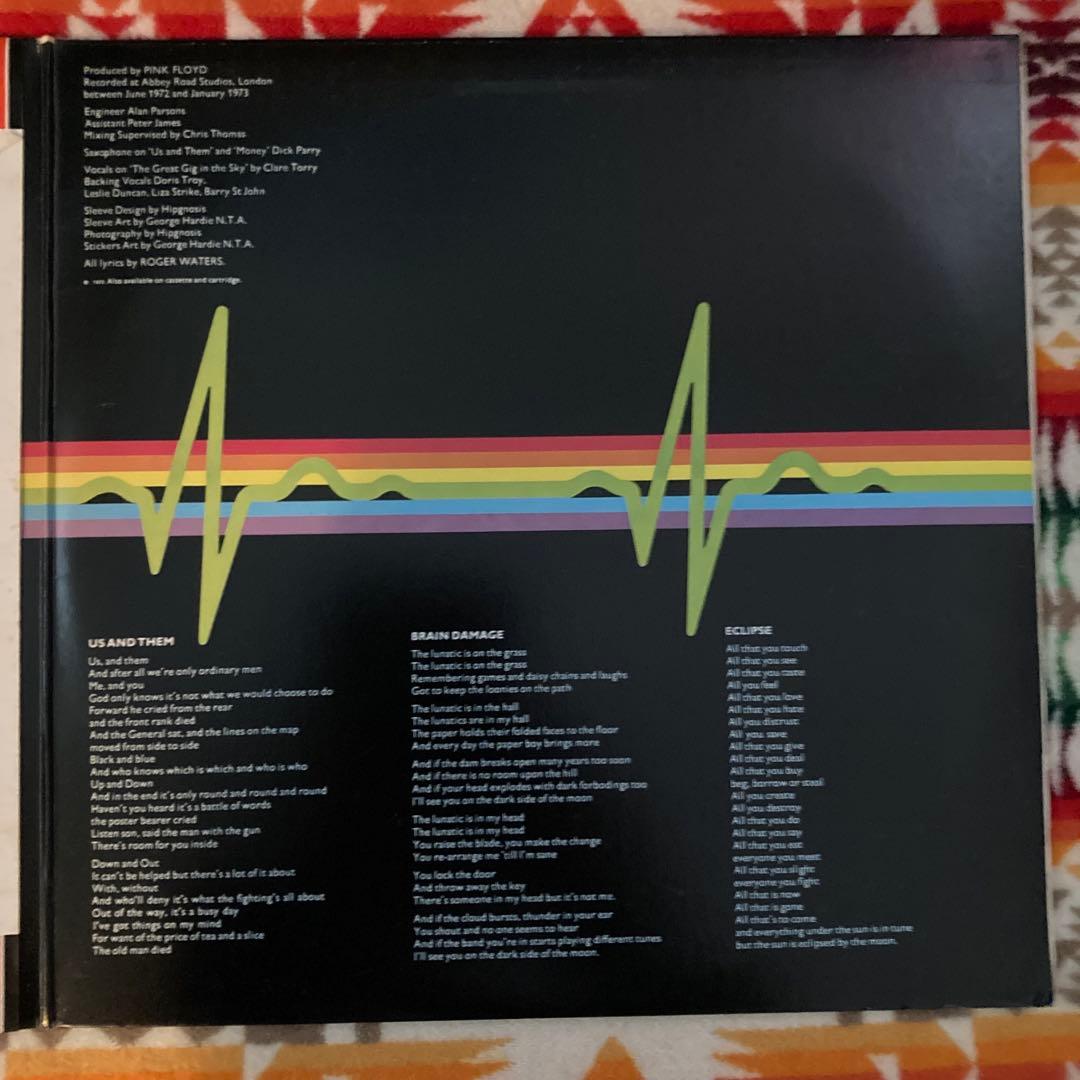 Pink Floyd 狂気 ポスター付き LPレコード中古