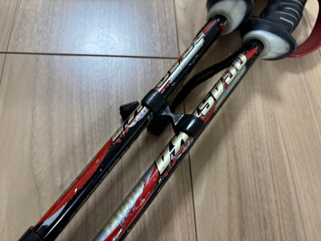 ★お洒落　オガサカ　スキーポール ストック 収縮ポール　調整可能　デモ　技術選