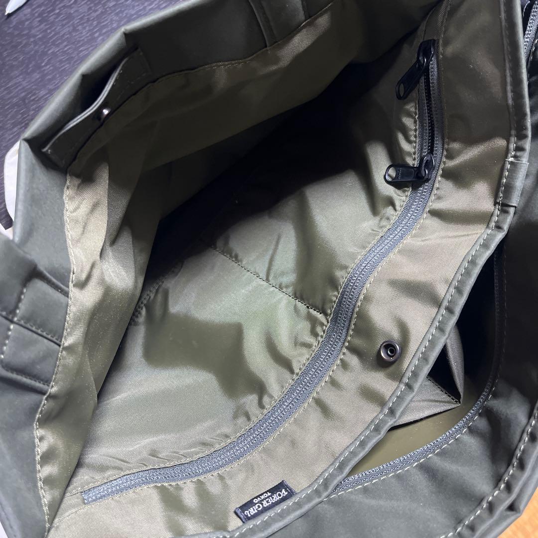 PORTER GIRLポーターガールムーストートバッグ【M】カーキ