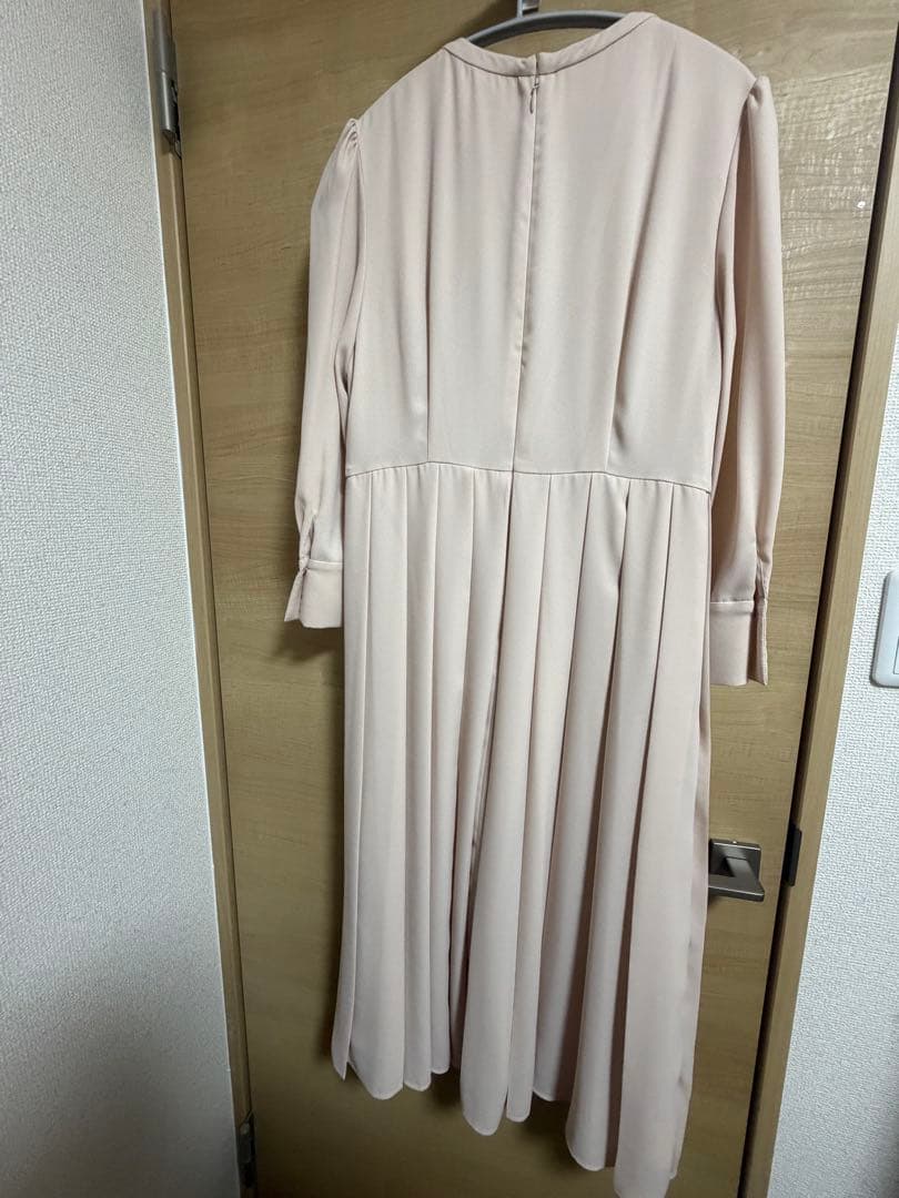 セルフォード　CELFORD　 ボウタイプリーツロングワンピース　38