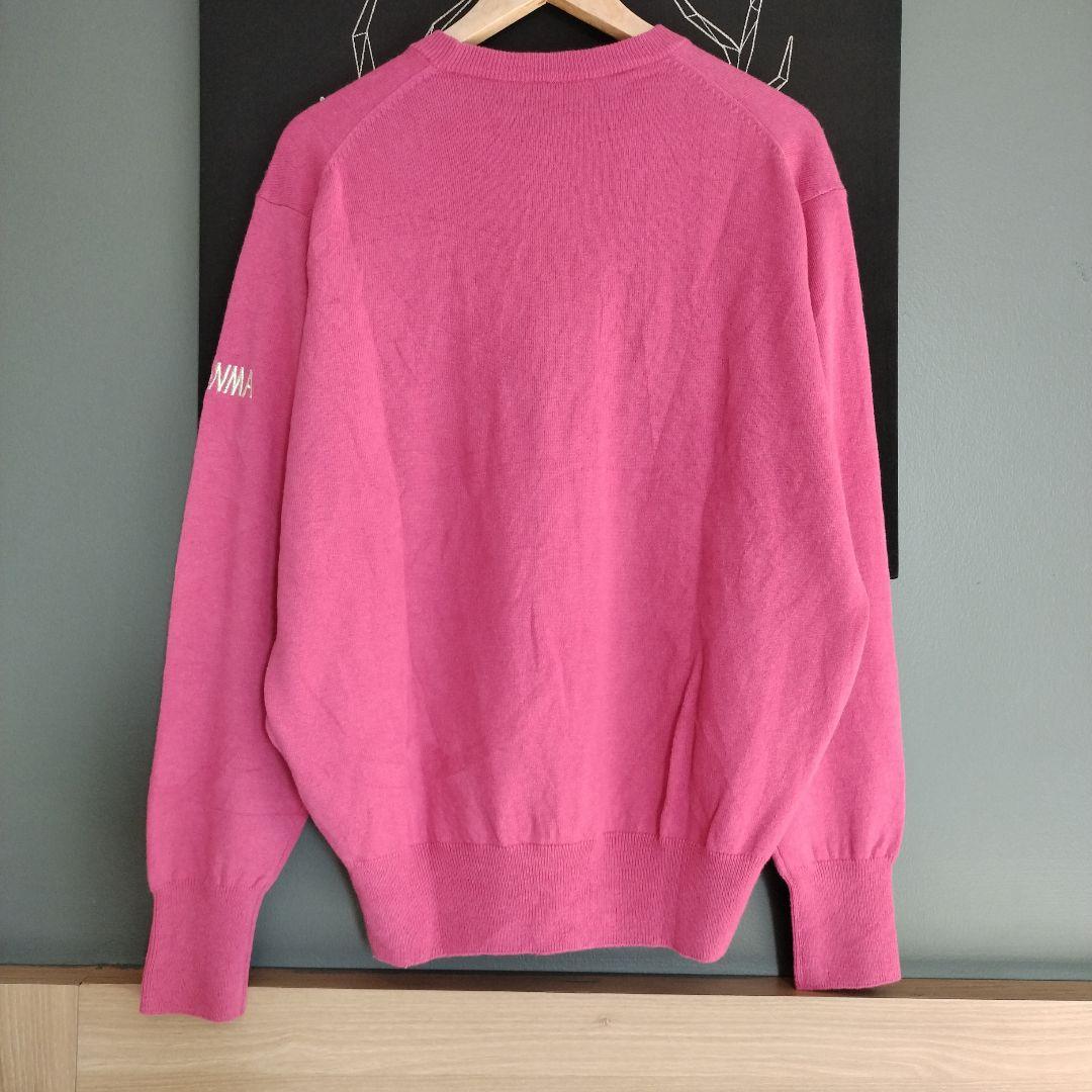 新品タグ付　HONMA 本間ゴルフ　カシミヤ100％　セーター　ピンク　L