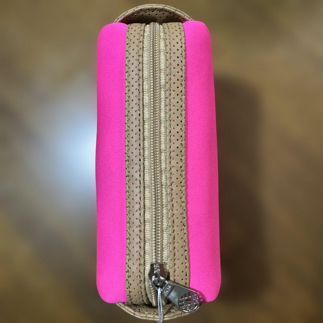 【新品未使用　タグ付き】muta パンチングエシカルレザーポーチ　ピンク