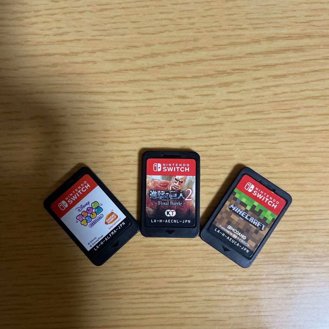 【おまけ付き】ゲームソフト　進撃の巨人ファイナルシーズン　ツムツム　マイクラ