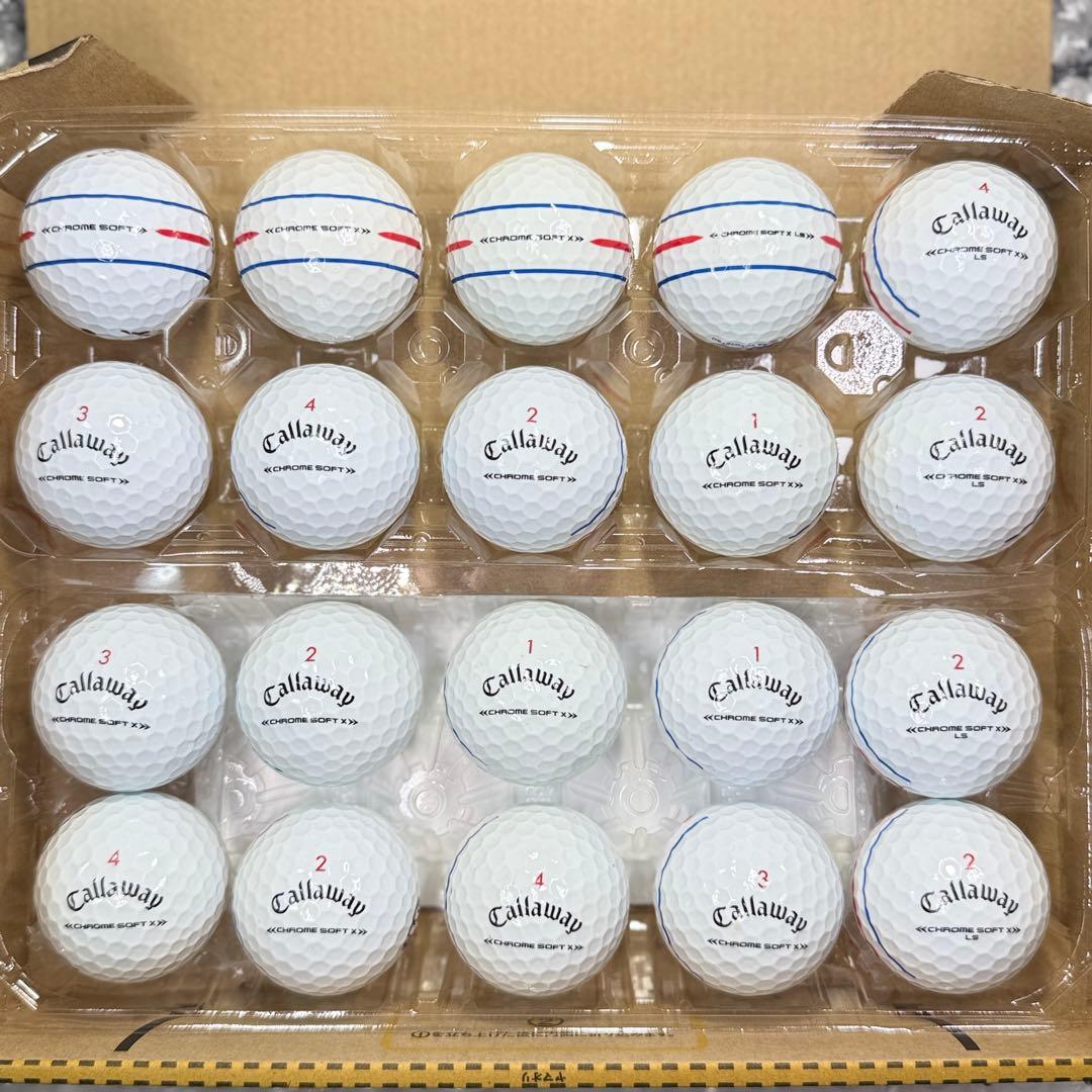 ロストボール キャロウェイ クロム ソフト 20球 Sランク 58 おまけ付き