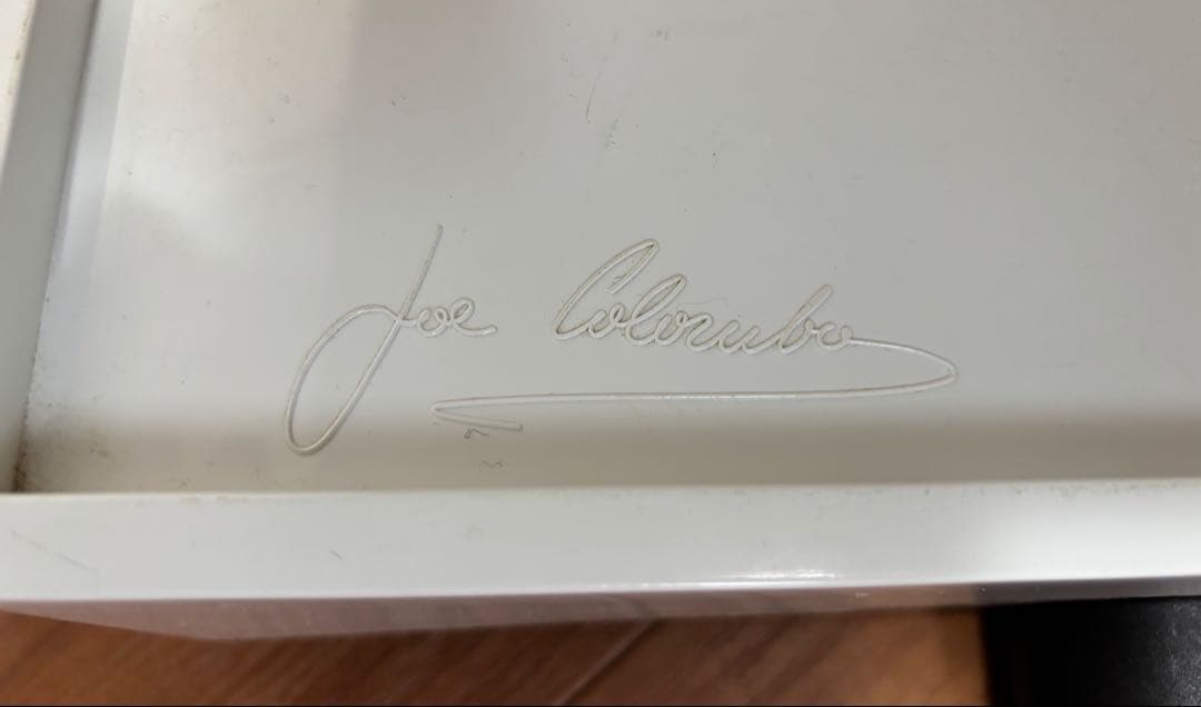 正規品　ジョエ・コロンボ　ボビーワゴン 3段5トレイ ホワイト　刻印