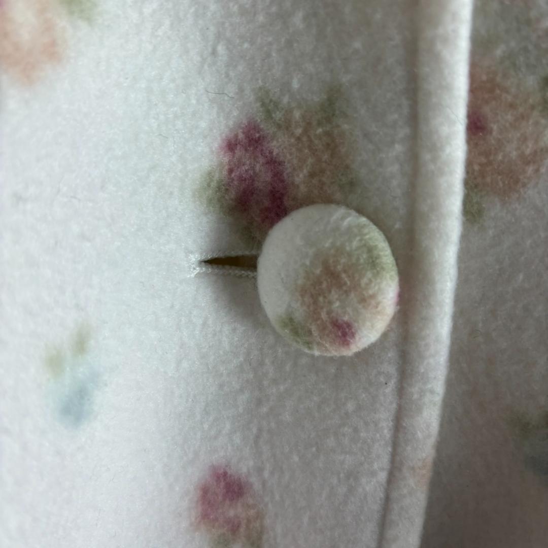 y2k　LIZ LISA リズリサ　花柄ファーポンチョ コート　姫系 平成ギャル