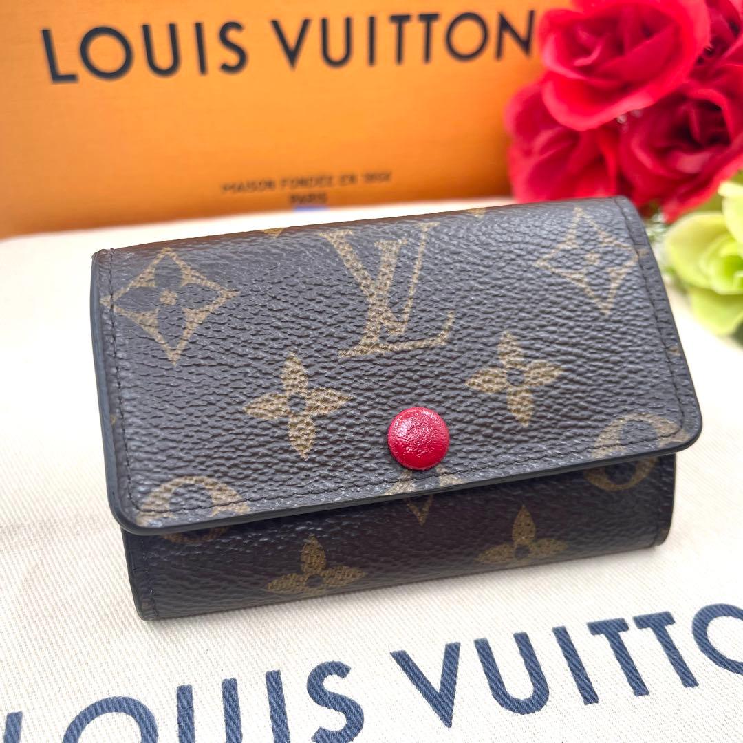 ＜超上美品＞　ルイヴィトン 　モノグラム　フューシャ　キーケース　6連 800