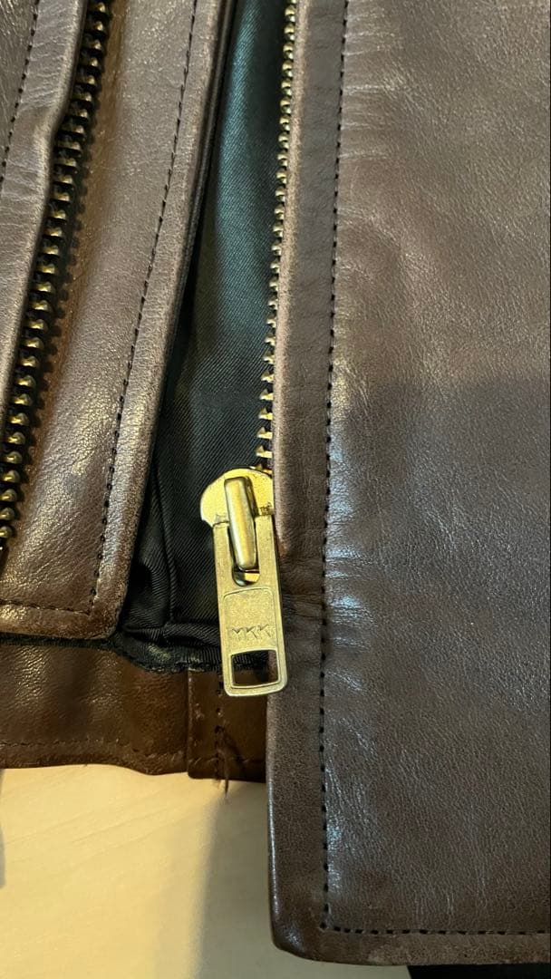 【美品】 celt&cobra シングル レザージャケット ブラウン 茶色