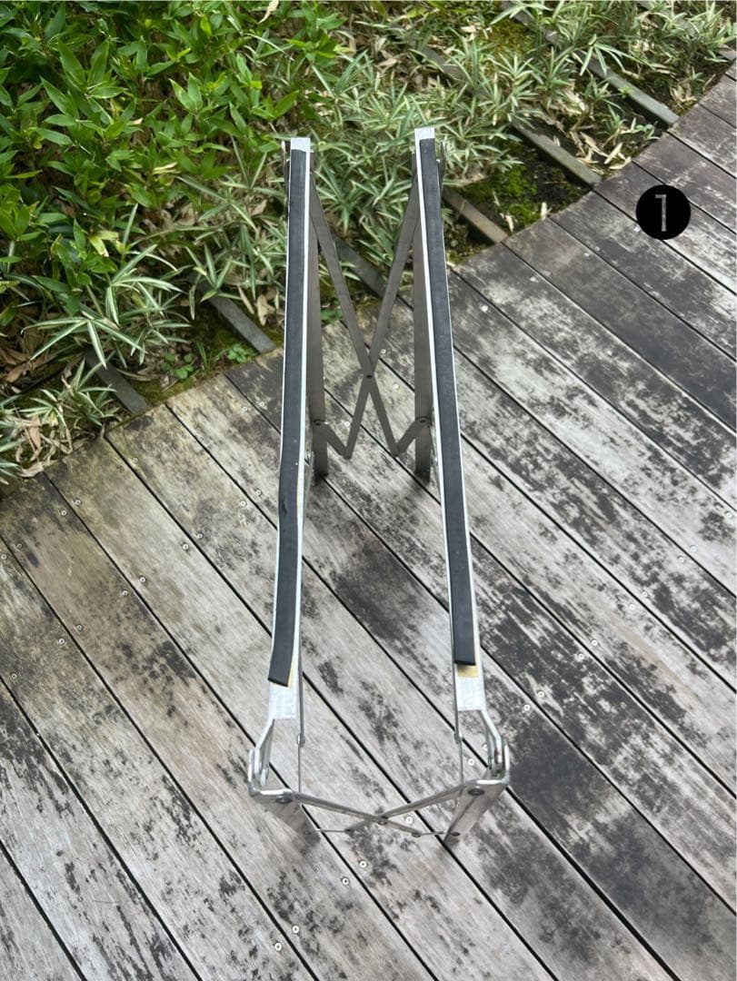 【廃盤品／中古】折りたたみ式アルミ製ハイスタンド２本価格❶❷セット販売