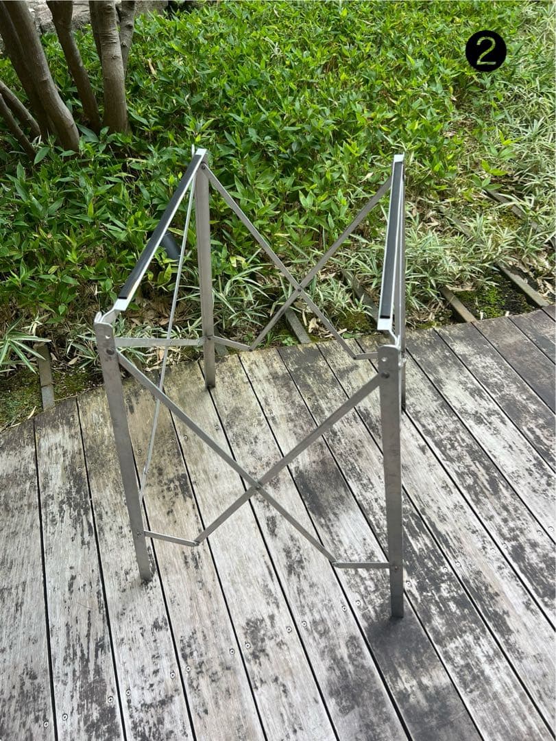 【廃盤品／中古】折りたたみ式アルミ製ハイスタンド２本価格❶❷セット販売