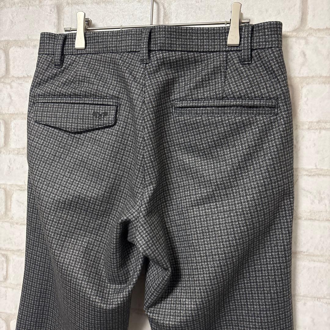 【美品】 MUNITALP ゴルフウェア　パンツ　ダウン　グレー　刺繍　78