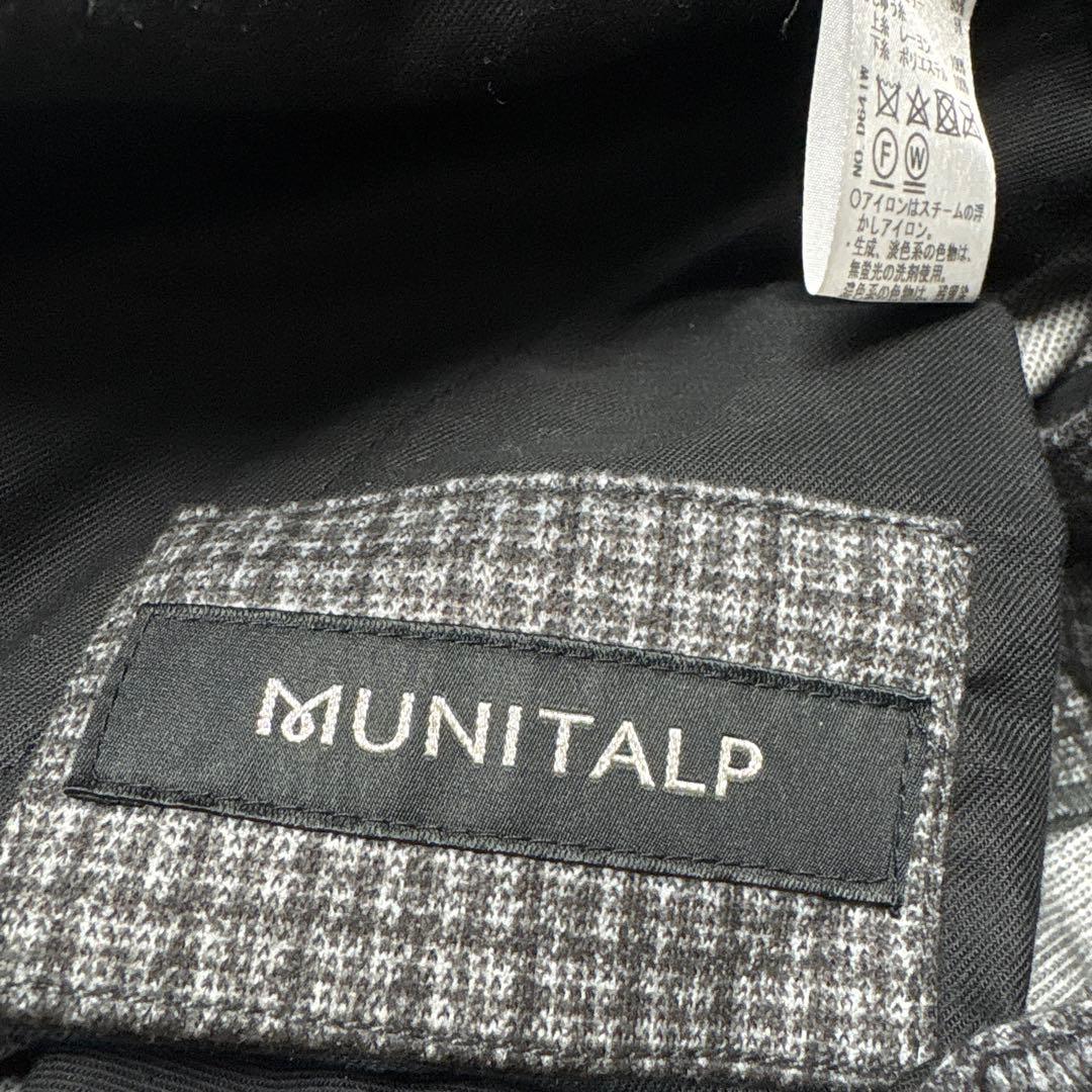 【美品】 MUNITALP ゴルフウェア　パンツ　ダウン　グレー　刺繍　78