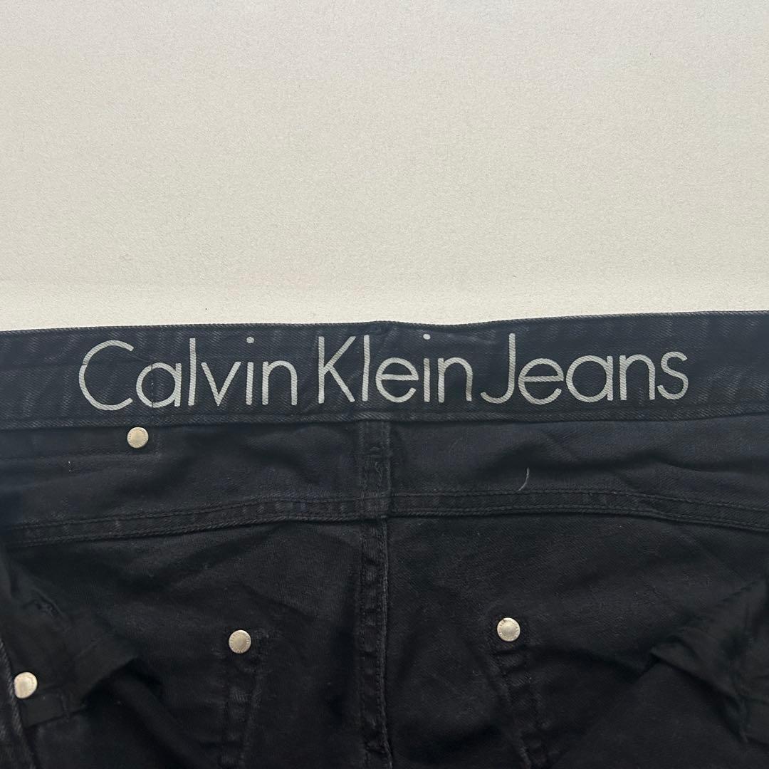 y2k カルバンクライン ジーンズ ブラック デニム 36 ワイド ノームコア
