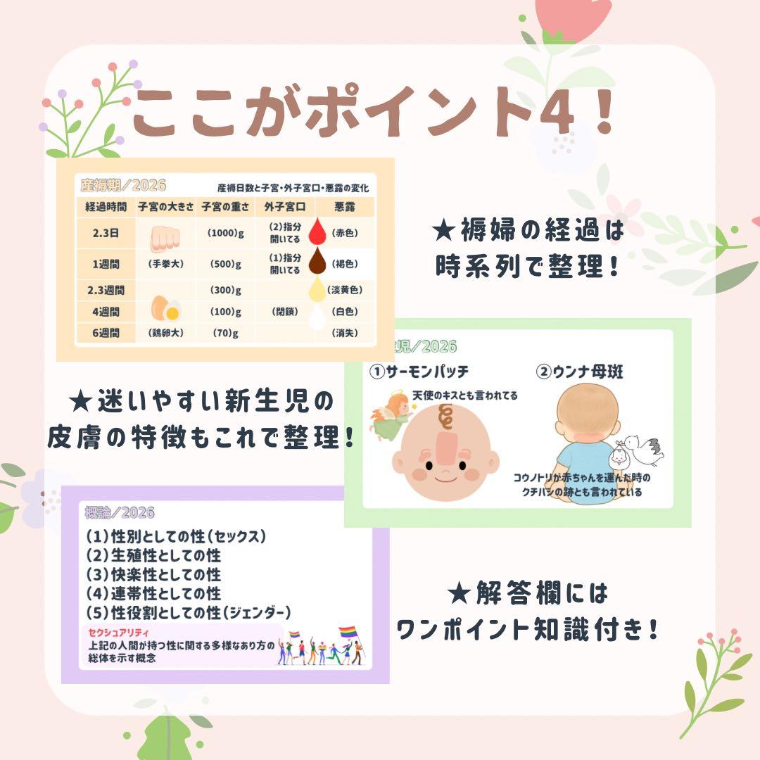 最新版｜助産師学校受験｜基礎対策カード｜713問236枚｜ファイルなし