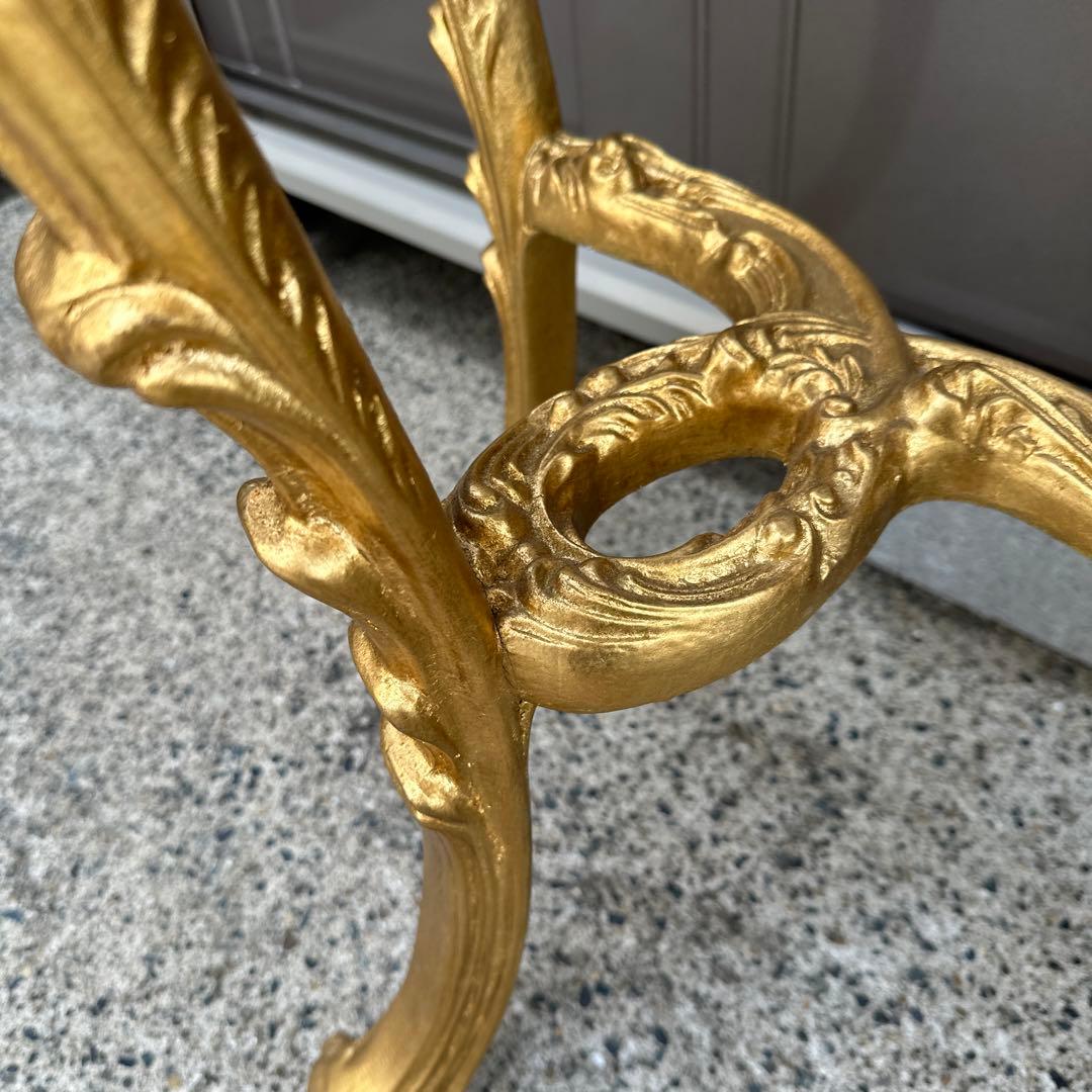 引き取り限定！高級　イタリア コンソールテーブル ゴールド