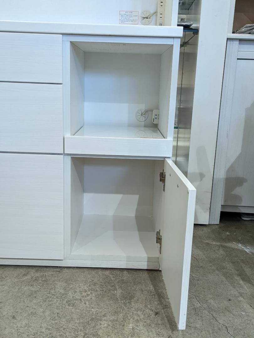 【大容量】 ニトリ 食器棚 ホワイト SORREL 100KB キッチンボード