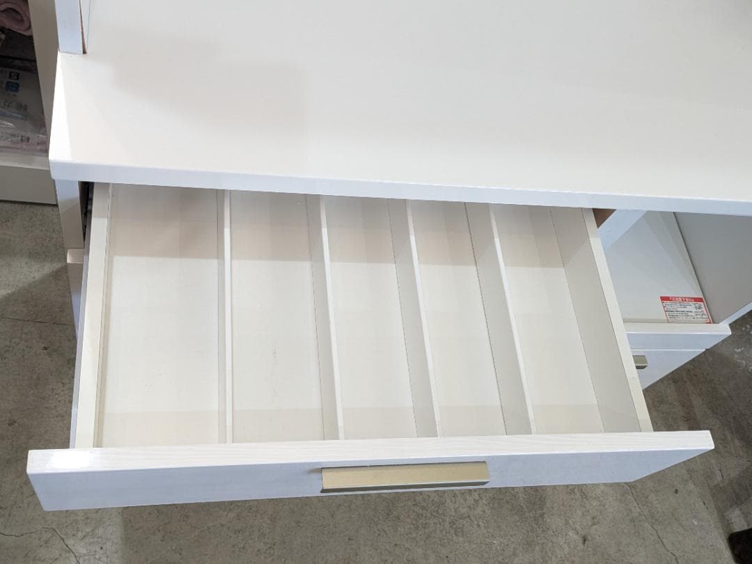 【大容量】 ニトリ 食器棚 ホワイト SORREL 100KB キッチンボード