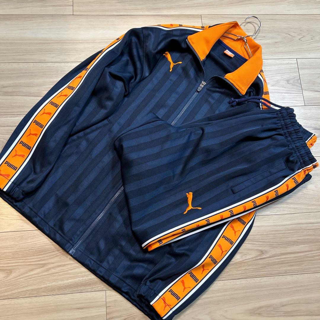 【美品】 PUMA ジャージ セットアップ トレーニングウェア☆オレンジ