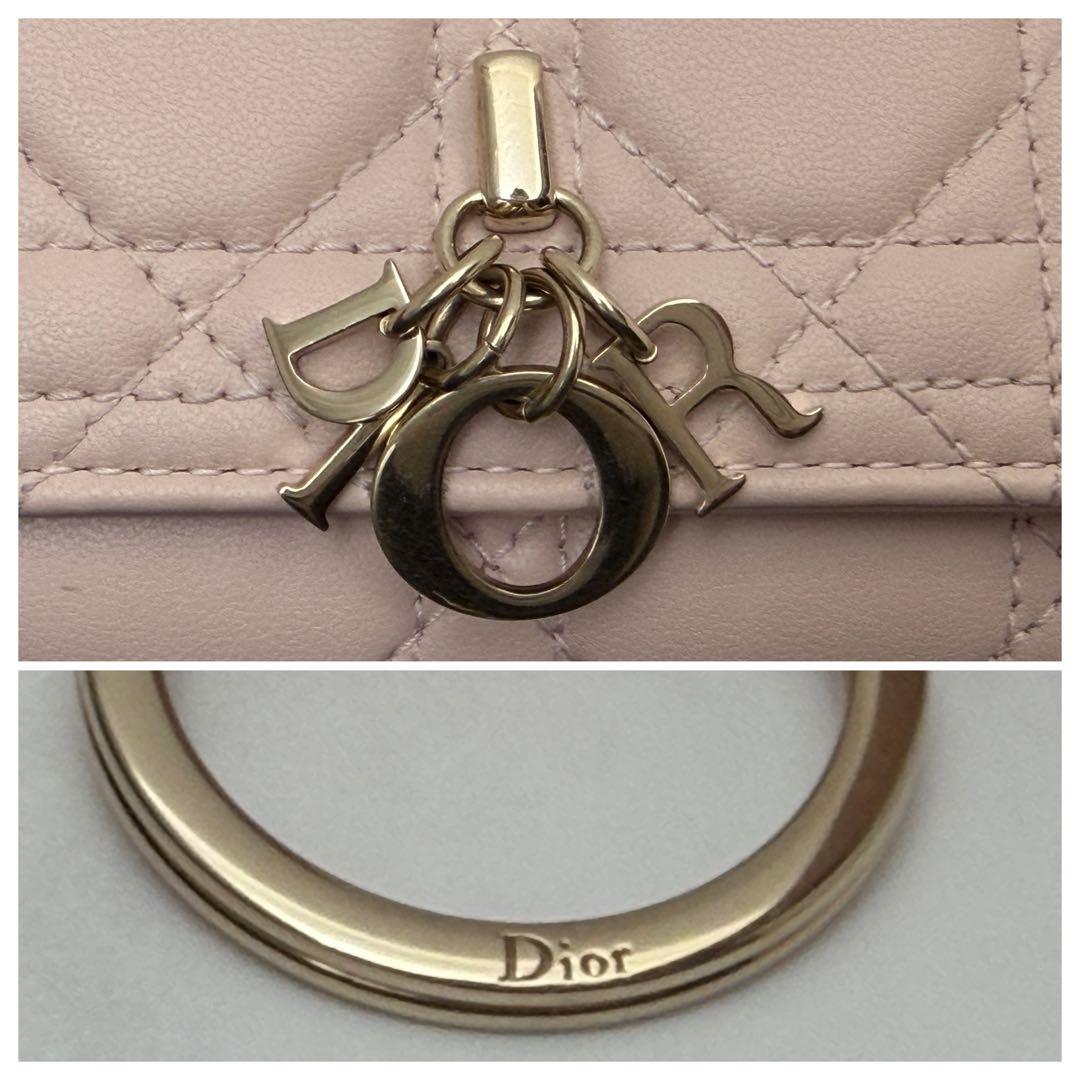 極美品 ディオール Aster キーケース キーケース 現行品 パウダーピンク