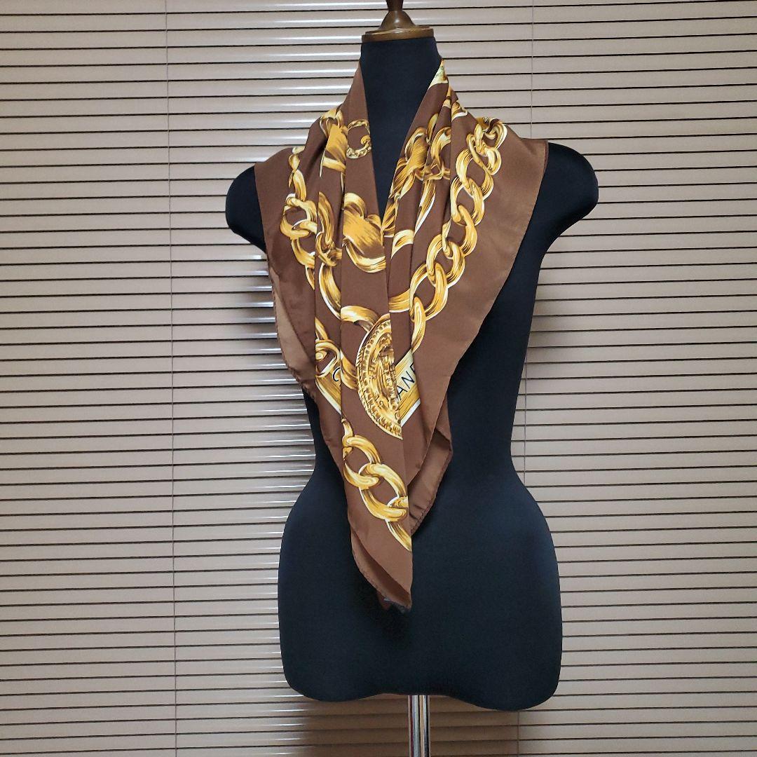 希少CHANEL goldchain scarf 美品