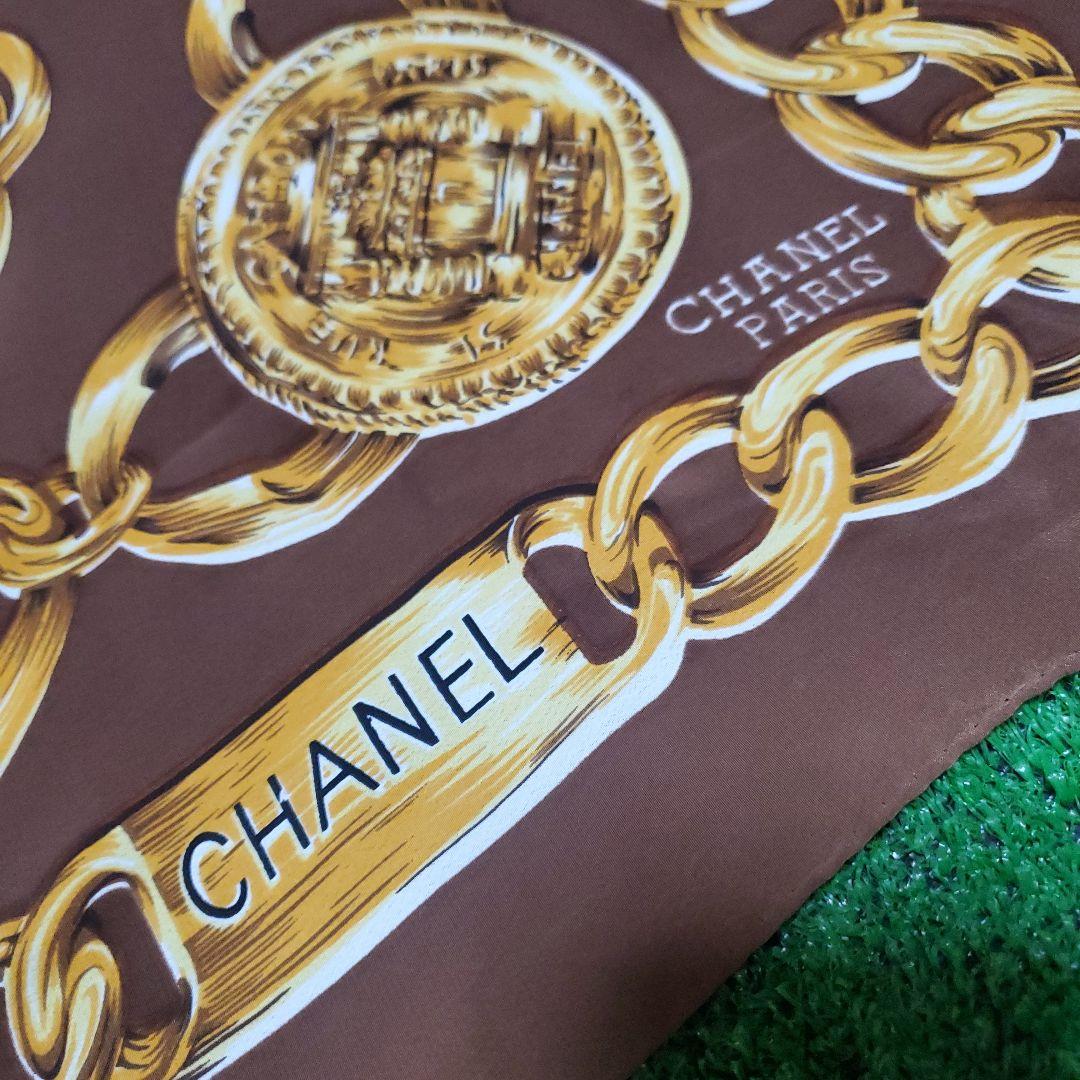 希少CHANEL goldchain scarf 美品