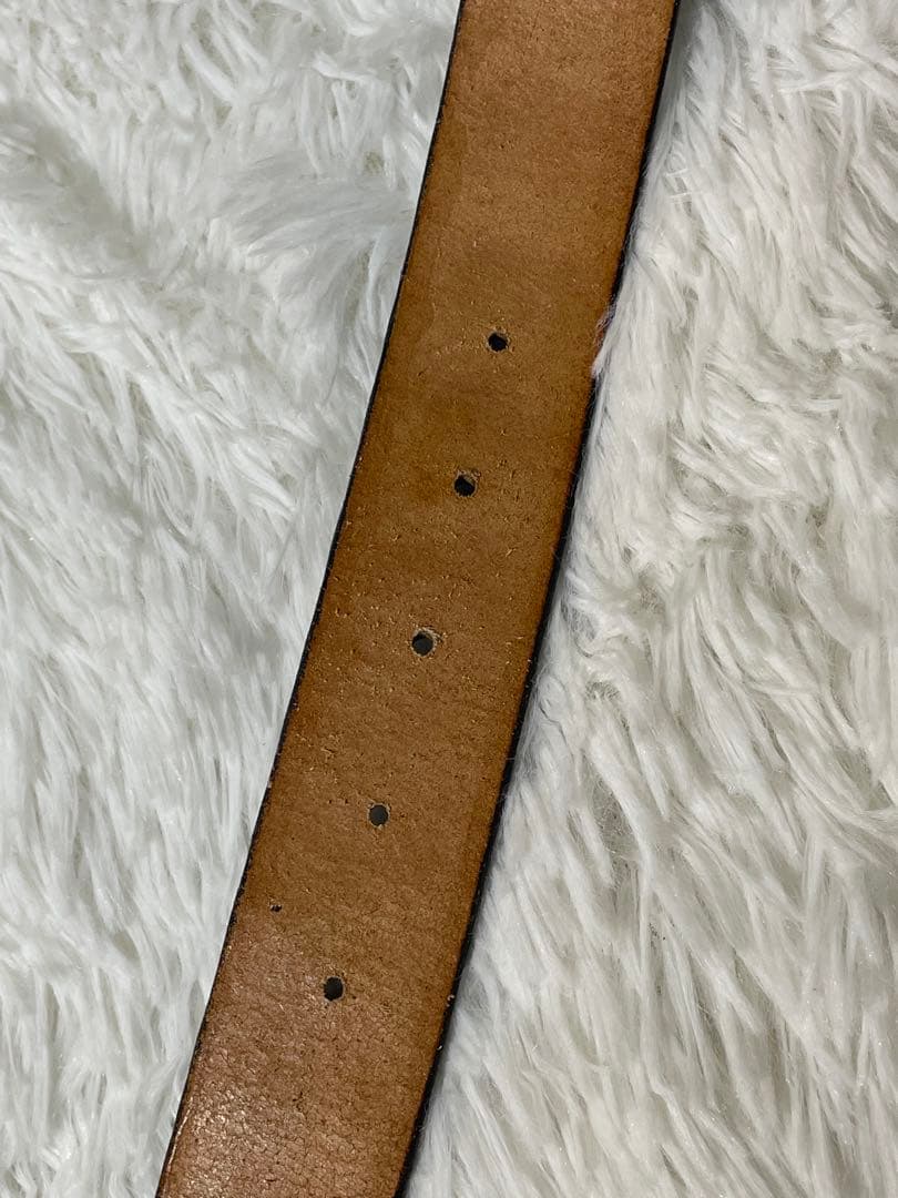 PEARLY GATES 本革 レザーベルト PGロゴ ネイビー 型押し ゴルフ