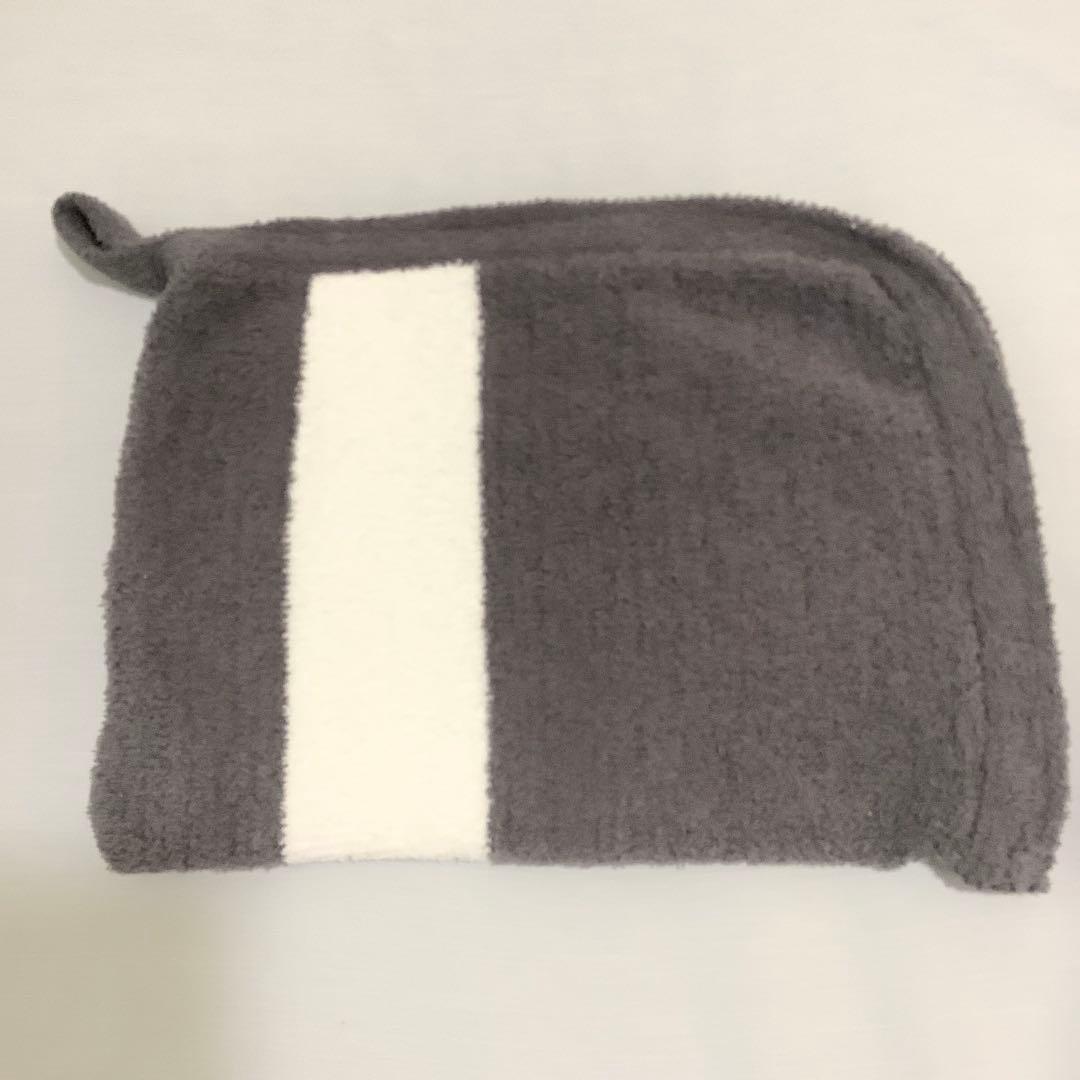 【kashwere】カシウエア トラベルブランケット　グレー　収納ポーチ付き