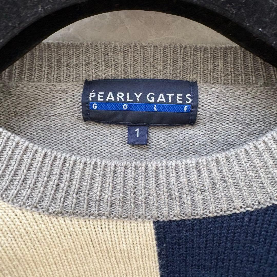 パーリーゲイツ　ビッグロゴ　ゴルフ　ニット　セーター