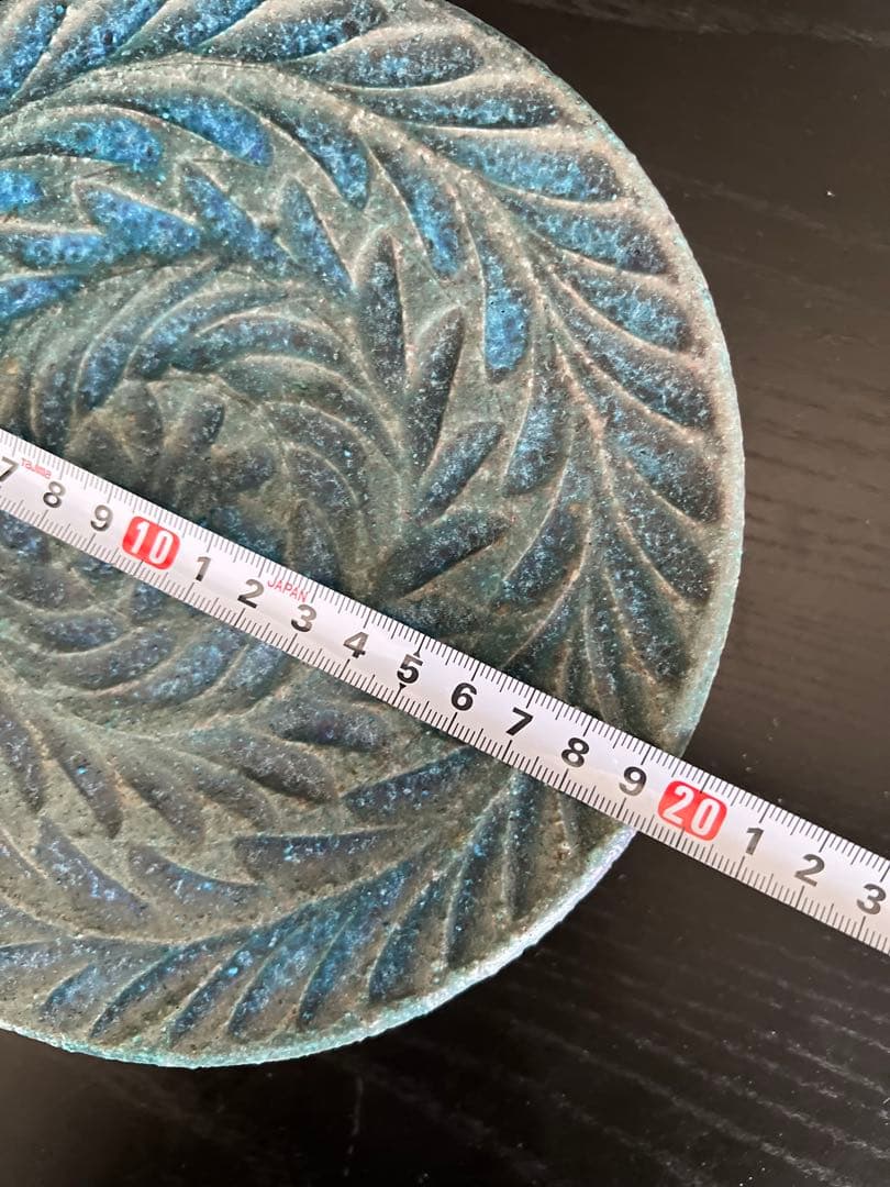 藤原純　(印:テープ無し)新品未使用　ドラ鉢　しのぎ　大　1個　個展