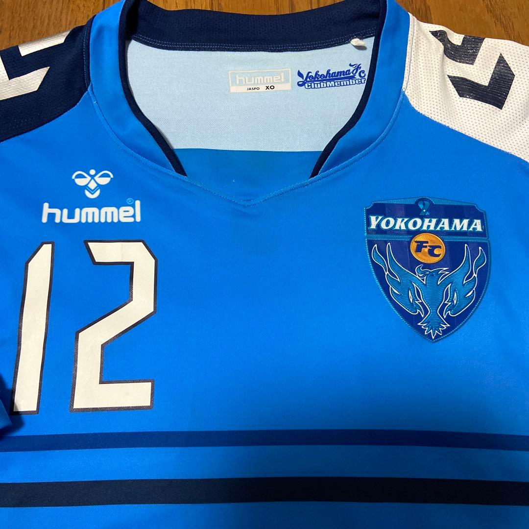 ヒュンメル　横浜FC ユニフォーム12番 直筆サイン入　XOサイズ　古着