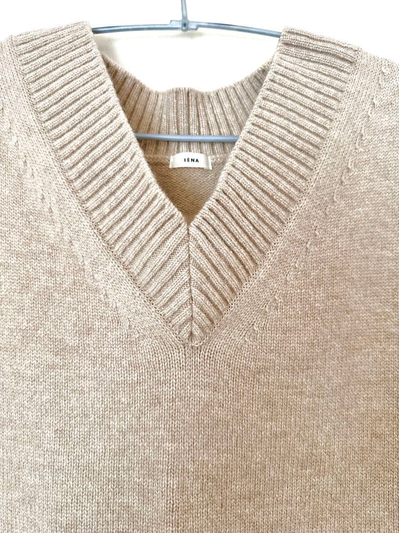 美品⭐︎IENAミドルゲージウールジレ