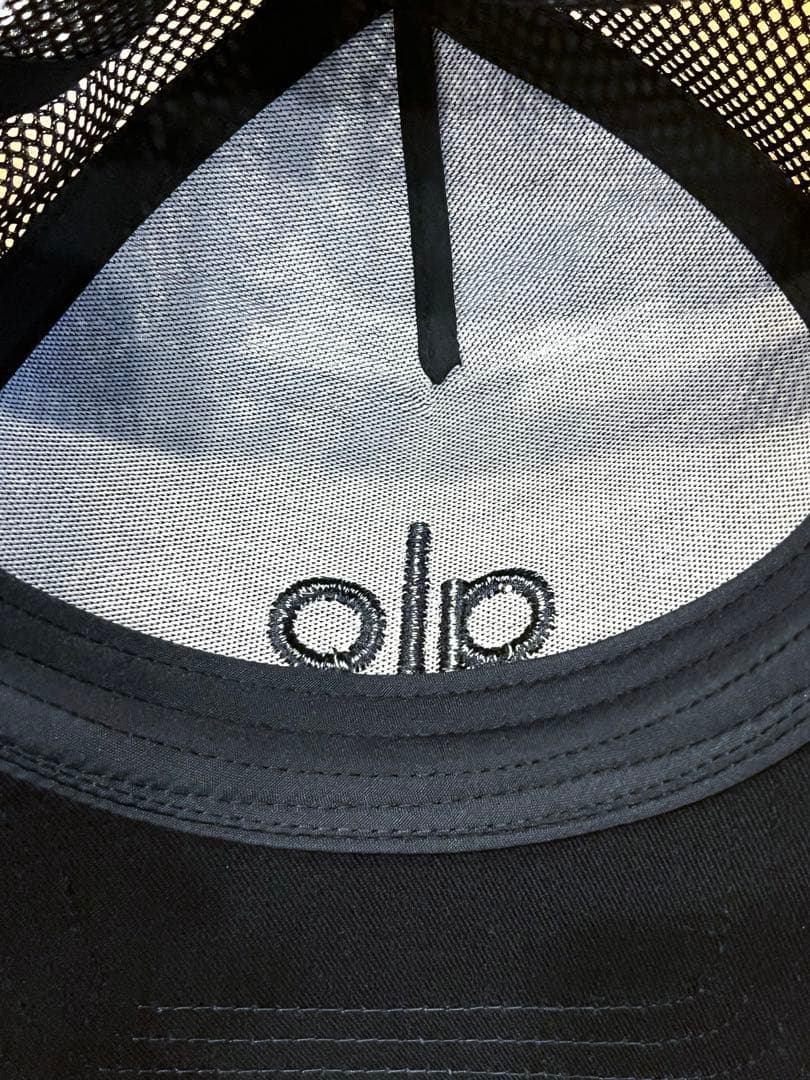 alo cap ブラック メッシュ キャップ