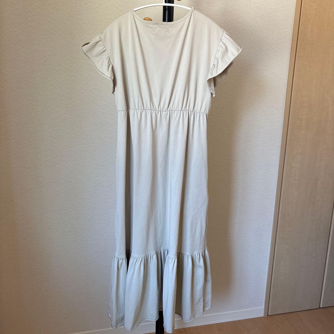 honono ひんやりTシャツワンピース　ベージュ　M