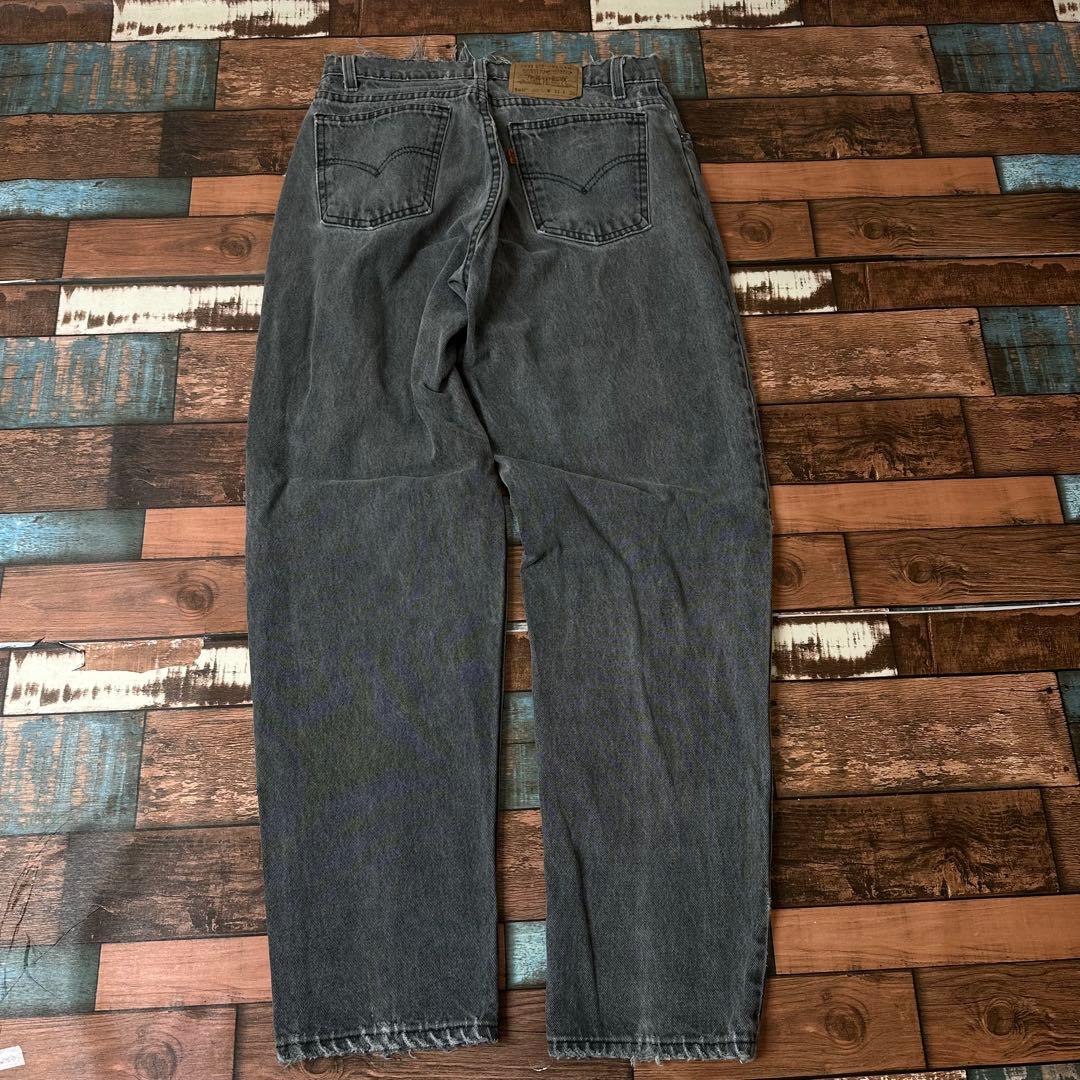 買*群様 ビンテージ　古着　リーバイス560 バギー　ブラックデニムジーンズ　W