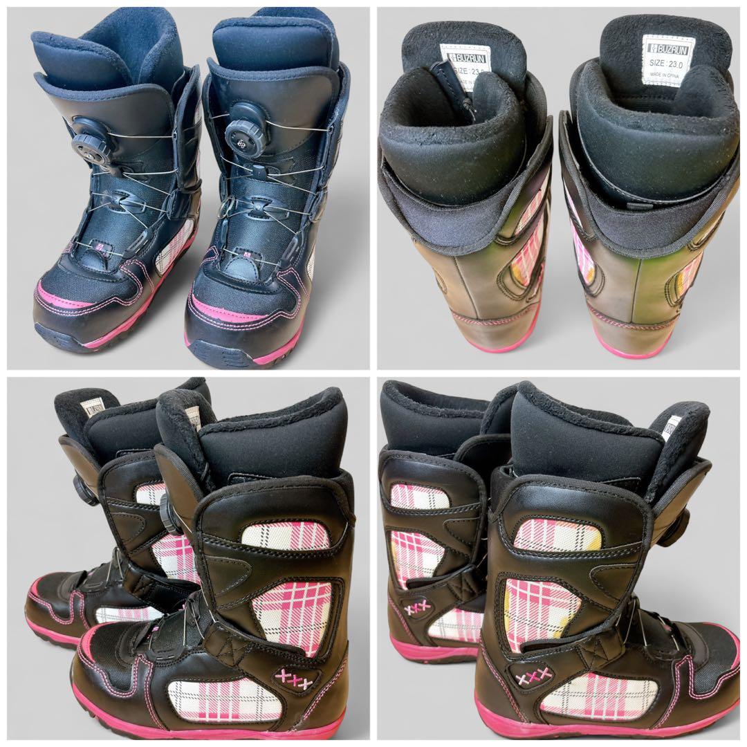 【美品】RIDE BURTON レディース スノーボード 144cm 3点セット