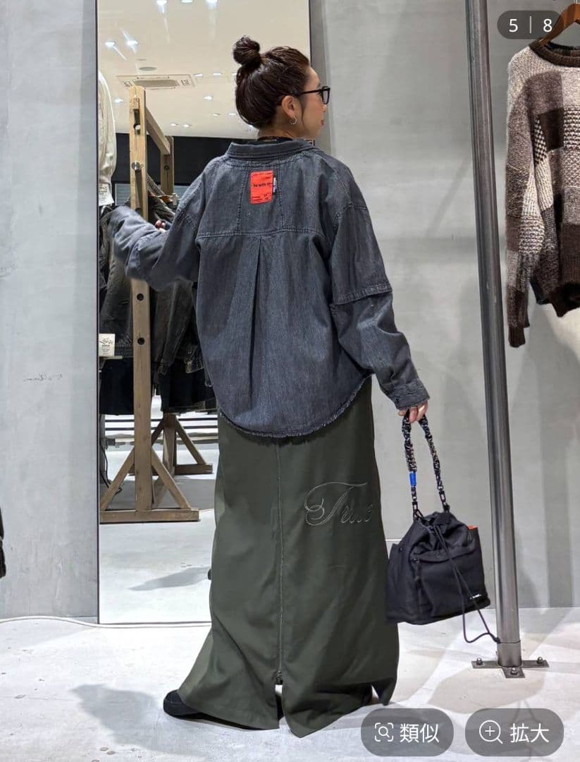 ニコアンド [be with M]Misayo デニムシャツジャケット