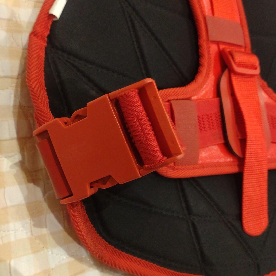 キャッチャー用プロテクターセット レッド（マスク無し）