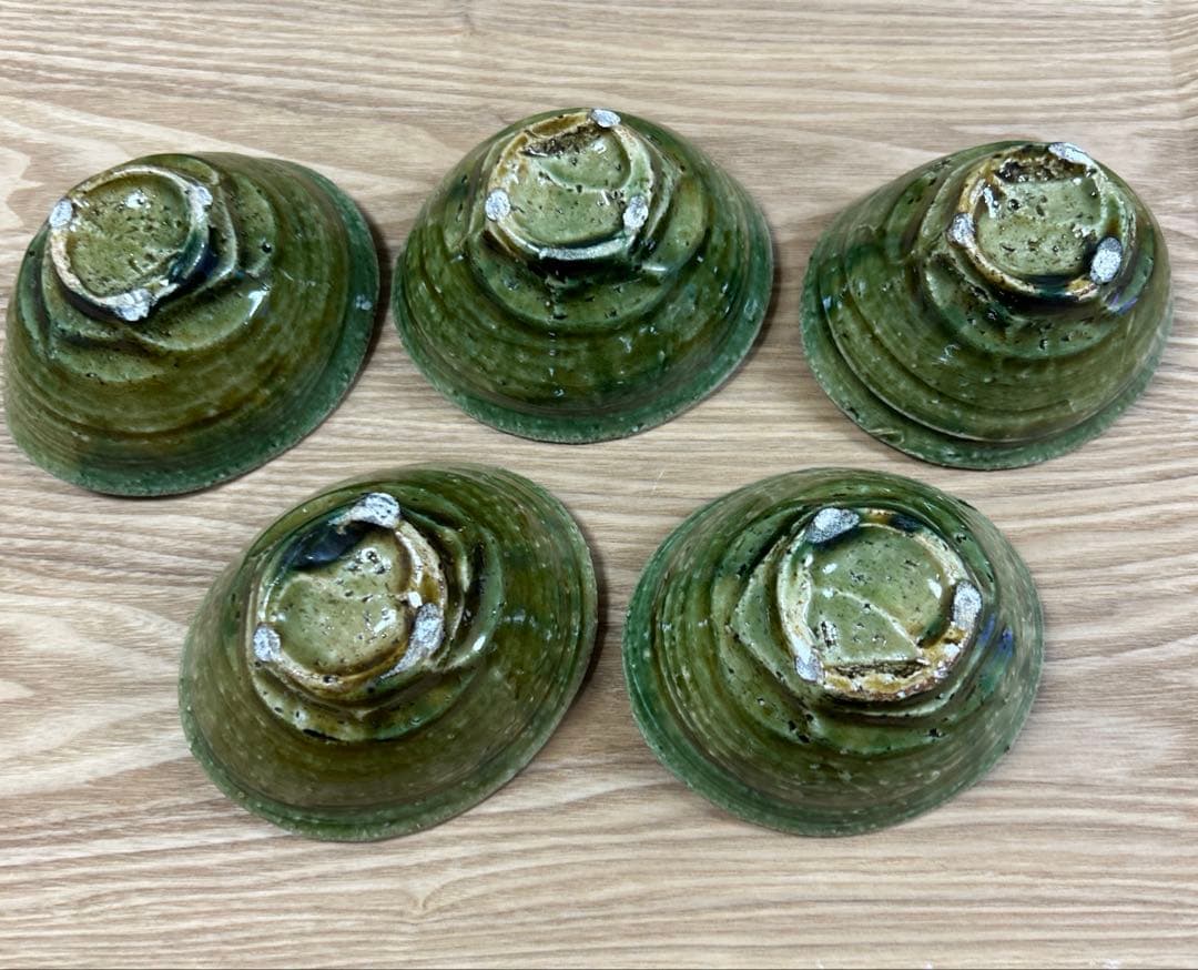 作家　陶芸作家　織部　小鉢　変形小鉢　5個
